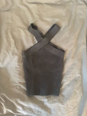 NWOT Aritzia Babaton Sculpt Knit Criss Cross Bodycon Tank XS